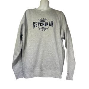 valani ketchikan Alaska gray pullover sweatshirt Size 2XL